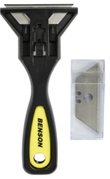 Glasschraper + 10 reservemessen Glasschraper + 10 reservemessen