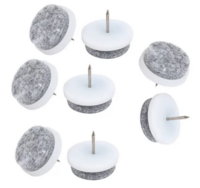 Meubelviltglijders 24 dlg wit/ grijs Meubelviltglijders 24 dlg wit/ grijs