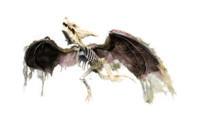 Vliegende draak skelet 90 cm animatronic