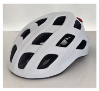 Fietshelm volwassenen met verlichting wit L