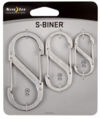 Nite Ize S-Biner Karabijnhaak 3-Pack Zilver