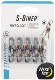 Nite Ize S-Biner Karabijnhaak Microlock 5-Pack Spectrum