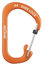 Nite Ize Karabijnhaak Slidelock Aluminium Oranje #4 Nite Ize Karabijnhaak Slidelock Aluminium Oranje #4