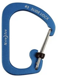 Nite Ize Karabijnhaak Slidelock Aluminium Blauw #3 Nite Ize Karabijnhaak Slidelock Aluminium Blauw #3