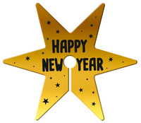 Glas Decoratie Set - BlackGold HNY - 12 stuks