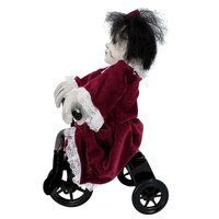 Decoratie Angry Mathilde op fiets (35 x 21 cm)