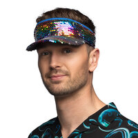 Zonneklep Blitz regenboog (verstelbaar)