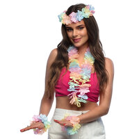 Hawa√Øset Pastel (hoofdband, hawa√Økrans en 2 armbanden)