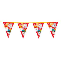 PE vlaggenlijn Sinterklaas (30 x 20 cm, 6 m)