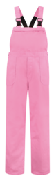 Tuinbroek polyester/katoen roze maat 86