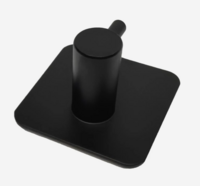 Haak metaal zelfklevend zwart