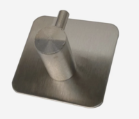 Haak metaal zelfklevend zilver