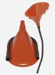 Trechter met afneembare slang 20 x 13 cm