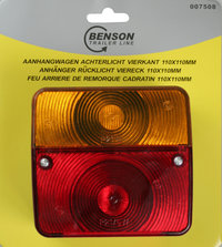 Aanhangwagen achterlicht vierkant E9 bc