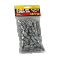 Pluggen 10 mm nylon 50 dlg