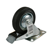 Zwenkwiel + Rem  75 mm