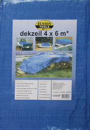 Dekzeil  4X6 Mtr Blauw