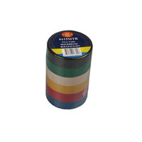 PVC tape 6 dlg 15 mtr kleur