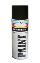 Verf spuitbus 400 ml RAL9005 Hoogglans zwart