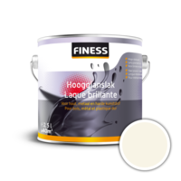 FINESS Hoogglanslak Gebroken wit (RAL 9010) 14205 2,5 L bi/bu FINESS Hoogglanslak Gebroken wit (RAL 9010) 14205 2,5 L bi/bu