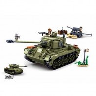 Allied Medium Tank M38-B0860 #16116 bouwstenen Sluban