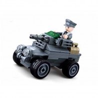 German Army Armored Car M38-B0680C #16134 bouwstenen Sluban