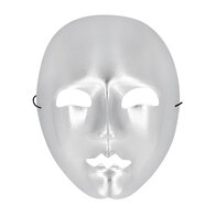 Gezichtsmasker Mime zilver