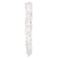 Boa 50 g Glamour wit met gouden tinsel (180 cm)