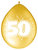 Ballonnen  30cm 50 Met.Goud/8