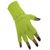 Vingerloze handschoen fluor geel