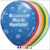 Communie ballonnen meerkleurig 30 cm