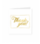Goud/Wit wenskaart - Thank you