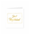 Goud/Wit wenskaart - Just married