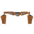 Cowboyholster dubbel Sheriff 2 kleuren ass. (125 cm)