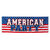 Polyester banner 'American party' (74 x 220 cm)