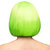 Pruik Cabaret neongroen UV