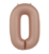 Folieballon Cijfer  - Vintage Rose - Ultra Matt - 86 cm