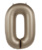 Folieballon Cijfer  - Starlight Gold - Satin Gloss - 86 cm