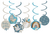 Hangdecoratie - Blooming Baby Boy - 6 stuks