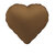 Foil ballon choco brown hart 45 cm