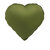 Folie ballon olive green hart