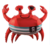 folieballon krab 93x75cm