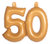 Opblaascijfer 50 Goud