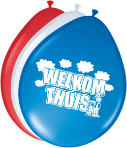 Ballonnen  30cm Welkom Thuis /8