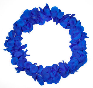 Hawai Krans Neon Blauw 9.5cm