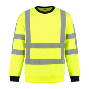 Sweater High Visibility RWS  geel