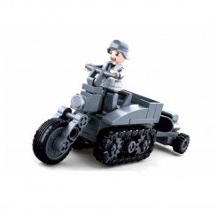 German Army Half Crawler Motorcycle M38-B0680B #16133 bouwstenen Sluban