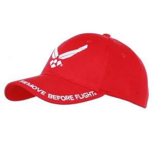 Baseball cap Remove Before Flight Rood