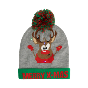 Beanie with led, reindeer