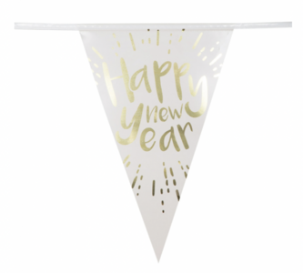 Folievlaggenlijn Happy neww year